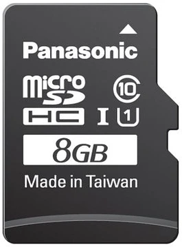 Panasonic Gold R45/W12 microSDHC 8GB Kit, UHS-I, Class 10