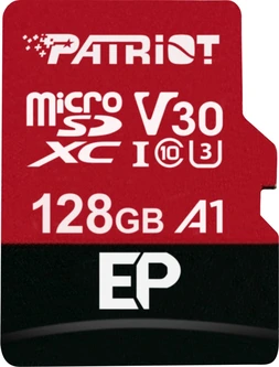 Patriot EP R100/W30 microSDXC 128GB Kit, UHS-I U3, A1, Class 10