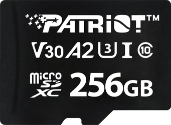 Patriot VX Series R90/W80 microSDXC 256GB, UHS-I U3, A2, Class 10