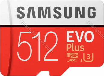 Samsung EVO Plus R100/W90 microSDXC 512GB Kit, UHS-I U3, Class 10