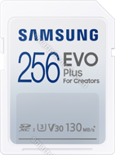 Samsung EVO Plus for Creators R130 SDXC 256GB, UHS-I U3, Class 10