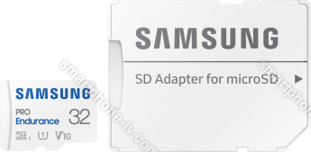 Samsung PRO Endurance R100/W30 microSDHC 32GB Kit, UHS-I U1, Class 10