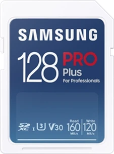Samsung PRO Plus for Professionals R160/W120 SDXC 128GB, UHS-I U3, Class 10