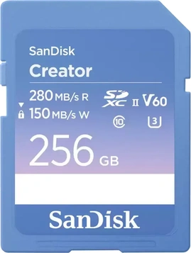 SanDisk Creator R280/W150 SDXC 256GB, UHS-II U3, Class 10