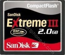 SanDisk Extreme III R20/W20 CompactFlash Card 2GB