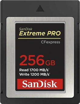 SanDisk Extreme PRO R1700/W1200 CFexpress 2.0 Type B 256GB
