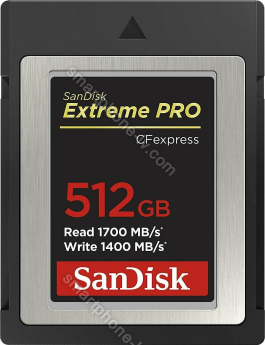SanDisk Extreme PRO R1700/W1400 CFexpress Type B 512GB