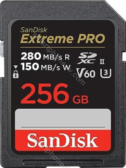 SanDisk Extreme PRO R280/W150 SDXC 256GB, UHS-II U3, Class 10