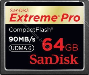 SanDisk Extreme PRO R90/W90 CompactFlash Card 64GB