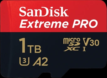 SanDisk Extreme PRO R200/W140 microSDXC 1TB Kit, UHS-I U3, A2, Class 10