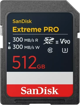 SanDisk Extreme PRO R300/W300 SDXC 512GB, UHS-II U3, Class 10