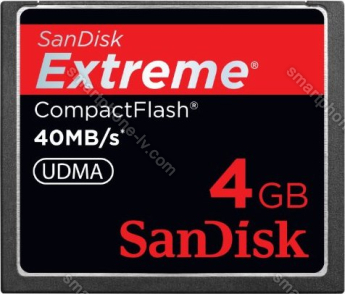 SanDisk Extreme R40/W40 CompactFlash Card 4GB