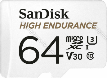 SanDisk High Endurance R100/W40 microSDXC 64GB Kit, UHS-I U3, Class 10