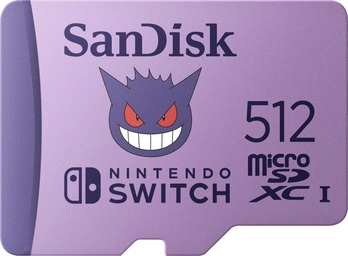 SanDisk Nintendo Switch R100/W90 microSDXC 512GB, UHS-I U3, Class 10