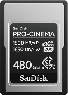 SanDisk PRO-CINEMA R1800/W1650 CFexpress 4.0 Type A 480GB