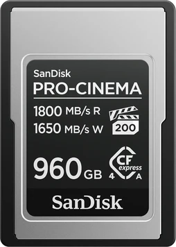SanDisk PRO-CINEMA R1800/W1650 CFexpress 4.0 Type A 960GB
