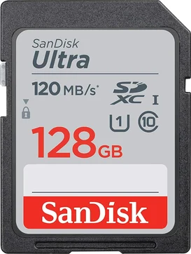 SanDisk Ultra R120 SDXC 128GB, UHS-I U1, Class 10