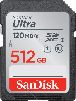 SanDisk Ultra R120 SDXC 512GB, UHS-I U1, Class 10