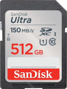 SanDisk Ultra R150 SDXC 512GB, UHS-I U1, Class 10