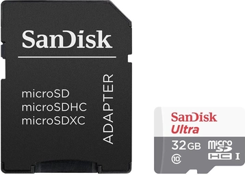 SanDisk Ultra R80 microSDHC 32GB Kit, UHS-I, Class 10