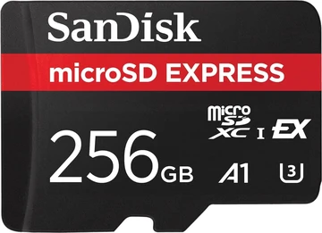 SanDisk microSD EXPRESS R880/W650 microSDXC Express 256GB, UHS-I U3, A1, Class 10, SD Express EX I