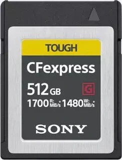 Sony TOUGH CEB-G Series R1700/W1480 CFexpress 2.0 Type B 512GB
