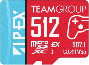 TeamGroup APEX SD7.1 R800/W700 microSDXC Express 512GB, UHS-I U3, A1, Class 10, SD Express EX I