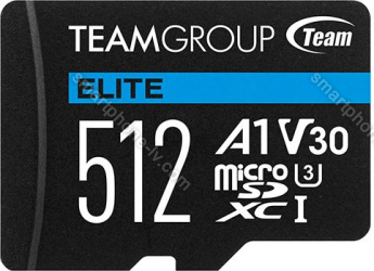 TeamGroup ELITE R90/W45 microSDXC 512GB Kit, UHS-I U3, A1, Class 10