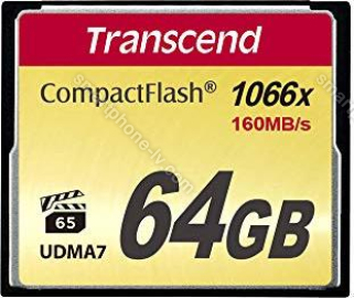 Transcend 1066x R160/W120 CompactFlash Card 64GB