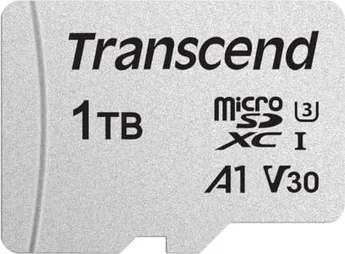 Transcend 300S R100/W85 microSDXC 1TB Kit, UHS-I U3, A2, Class 10