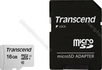 Transcend 300S R95/W45 microSDHC 16GB Kit, UHS-I U1, Class 10