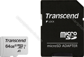 Transcend 300S R95/W45 microSDXC 64GB Kit, UHS-I U1, Class 10