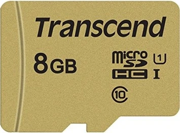 Transcend 500S R95/W25 microSDHC 8GB Kit, UHS-I U1, Class 10
