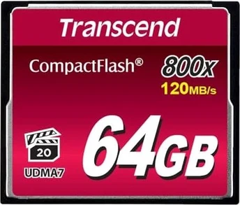 Transcend 800x R120/W60 CompactFlash Card 64GB
