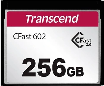 Transcend CFX602 R500/W350 CFast 2.0 CompactFlash Card 256GB