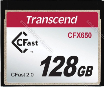 Transcend CFX650 R510/W370 CFast 2.0 CompactFlash Card 128GB