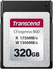Transcend CFexpress 860 R1750/W1500 CFexpress 2.0 Type B 320GB