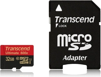 Transcend Ultimate R90/W60 microSDHC 32GB Kit, UHS-I, Class 10