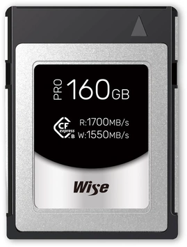 Wise Advanced CFX-B PRO Series R1700/W1550 CFexpress 2.0 Type B 160GB