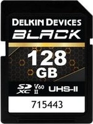 Delkin Black R290/W190 SDXC 128GB, UHS-II U3, Class 10