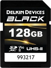 Delkin Black R300/W250 SDXC 128GB, UHS-II U3, Class 10