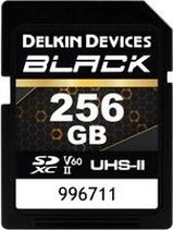 Delkin Black R290/W190 SDXC 256GB, UHS-II U3, Class 10