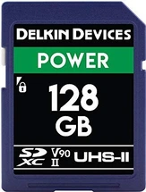 Delkin Power 2000X R300/W250 SDXC 128GB, UHS-II U3, Class 10