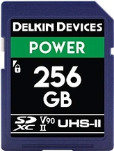 Delkin Power 2000X R300/W250 SDXC 256GB, UHS-II U3, Class 10