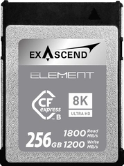 Exascend Element R1800/W1200 CFexpress 2.0 Type B 256GB