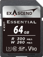 Exascend Essential R300/W280 SDXC 64GB, UHS-II U3, Class 10