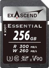 Exascend Essential R300/W280 SDXC 256GB, UHS-II U3, Class 10
