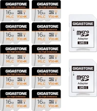 Gigastone 10x High Endurance R95/W30 microSDHC 16GB Kit, UHS-I U3, Class 10, 10er-Pack