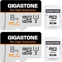Gigastone 10x High Endurance R85/W15 microSDHC 8GB Kit, UHS-I U1, Class 10, 2er-Pack