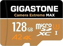Gigastone Camera Extreme MAX R160/W100 microSDXC 128GB Kit, UHS-I U3, A2, Class 10